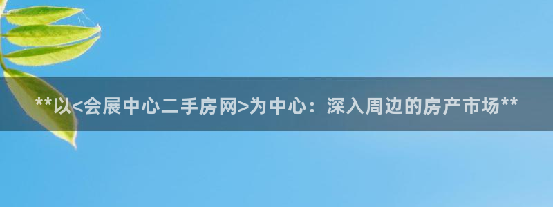 果博平台真实吗知乎怎么样：**以<会展中心二手房网>为中心：深入周边的房产市场**