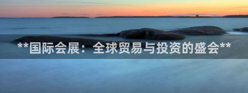果博真人：**国际会展：全球贸易与投资的盛会**