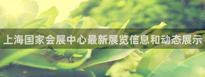 果博公司客服微信：上海国家会展中心最新展览信息和动态展示